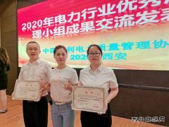 牡丹江水电总厂：参加电力行业优秀质量管理喜获佳绩