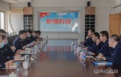 葫芦岛市副市长、公安局长孙亭来航锦科技调研