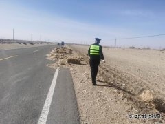 哈巴河执法大队：清除路面杂物，及时化险为夷